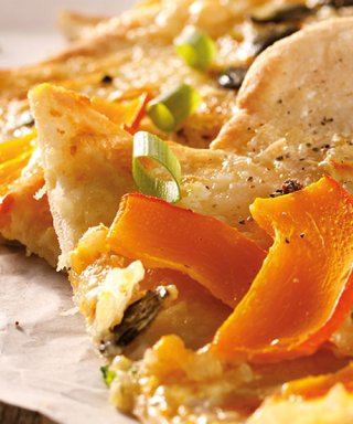 Flammkuchen mit Kürbis