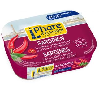 Sardinen mit Olivenöl und Piment d´Espelette