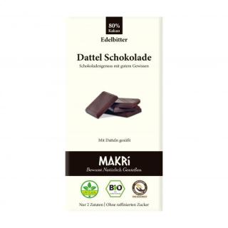 Dattel Schokolade - Edelbitter 80%