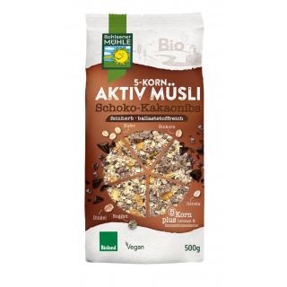 5 Korn Aktiv Müsli Schoko Kakaonibs