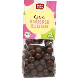 Knusperkugeln mit veganer Schokolade