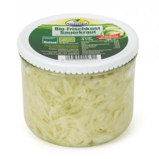 Frischkostsauerkraut in Glas