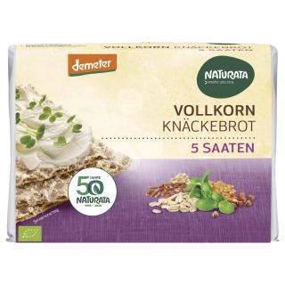 Vollkorn-Knäckebrot 5 Saaten
