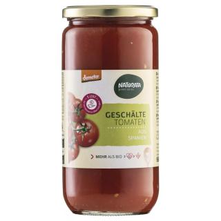 Geschälte Tomaten in Tomatensaft