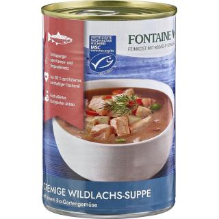 Cremige Wildlachs Suppe