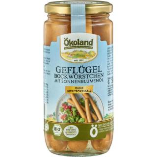 Geflügel-Bockwürstchen in zarter Eigenhaut
