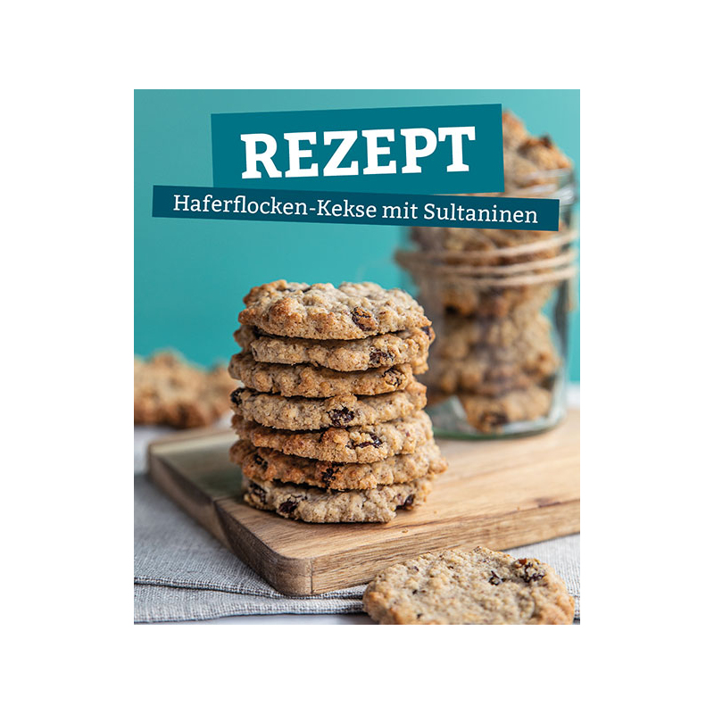 Haferflocken-Kekse mit Sultaninen