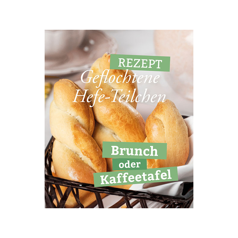 Geflochtene Hefe-Teilchen