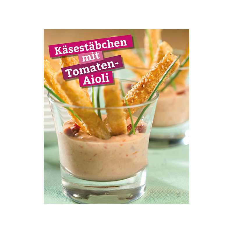 Käsestäbchen mit Tomaten-Aioli