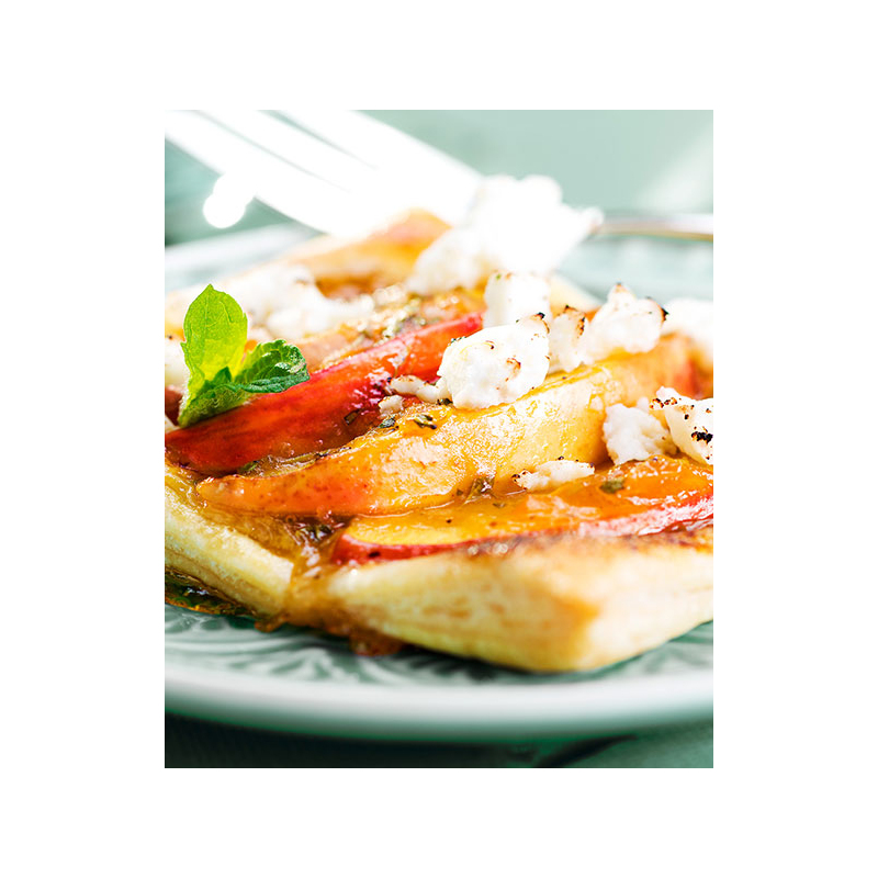 Feine Nektarinen Tartes mit Manouri