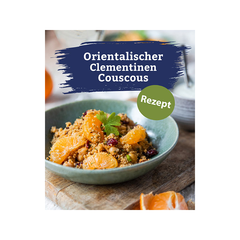 Orientalischer Clemetinen Couscous