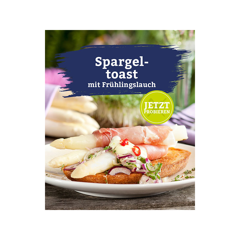 Spargeltoast mit Frühlingslauch