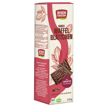 Dinkel Waffelblättchen Zartbitter