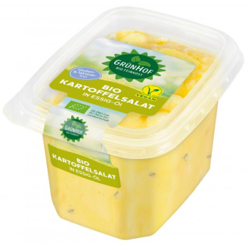 Kartoffelsalat mit Essig und Öl