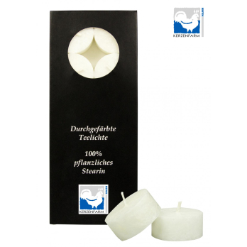 Stearin-Teelicht weiß