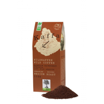 Kaffa Wildkaffee, medium, gemahlen,
