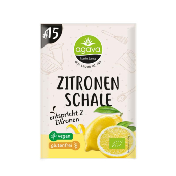 Zitronenschale gerieben