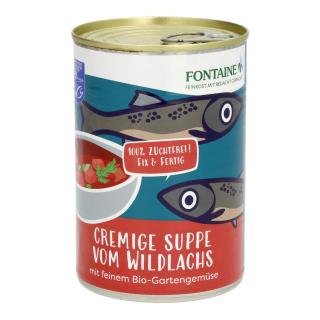 Cremige Wildlachs Suppe
