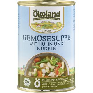 Gemüsesuppe mit Huhn