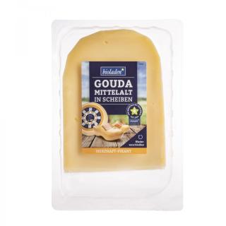 Gouda mittelalt, in Scheiben