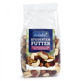 Studentenfutter 70 % Nüsse mit Cranberries