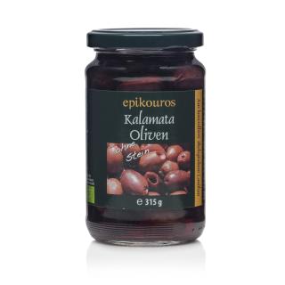 Kalamata-Oliven entsteint