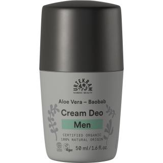 Urtekram Men Cream Deodorant Roll-On BIO, 50 ml