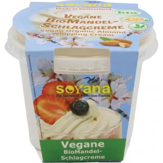 Mandel-Schlagcreme - vegane Alternative zu Schlagsahne auf der Basis von Mandeln