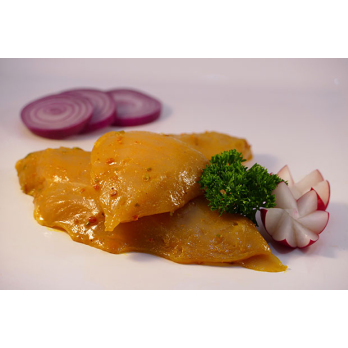 Hähnchenbrustfilet in Curry (abgep., 2 St., ca. 250-300g)