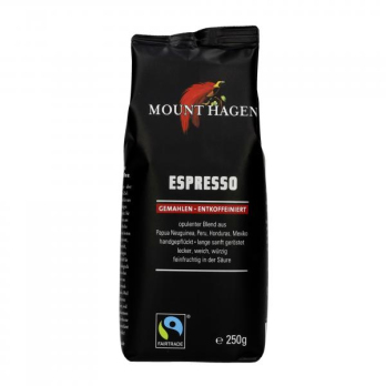 Espresso gemahlen entkoffeiniert