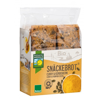 Curry & Kürbiskern Snäckebrot