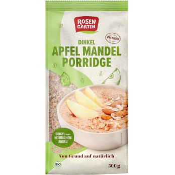 Dinkel-Apfel-Mandel-Porridge
