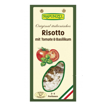 Risotto mit Tomaten und Basilikum