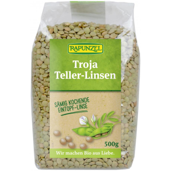 Troja Teller-Linsen (grün bis braun)