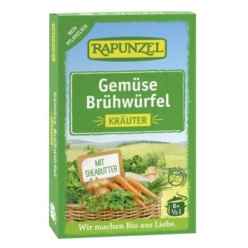 Gemüse-Brühwürfel mit Kräutern, mit Bio-Hefe