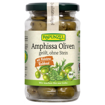 Amphissa Oliven mit Kräutern, ohne Stein geölt