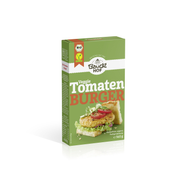 Tomaten Burger mit Basilikum glutenfrei