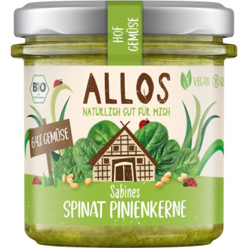 Hof-Gemüse Spinat Pinienkerne