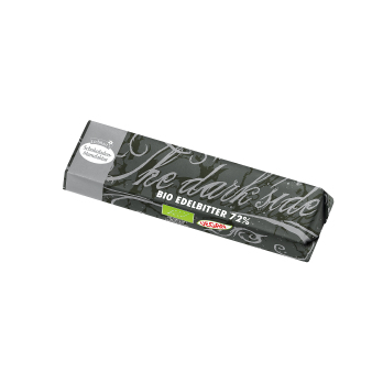 Edelbitter Schokoriegel 72 %