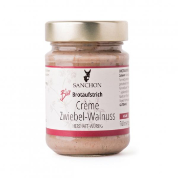 Brotaufstrich Crème Zwiebel-Walnuss