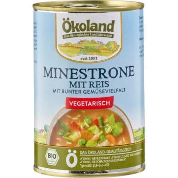 Minestrone mit Reis vegetarisch