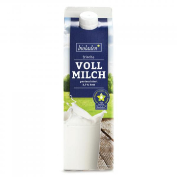 Vollmilch im Karton, mind. 3,7 % Fett