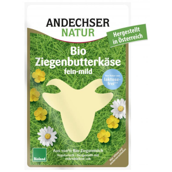 Ziegenbutterkäse 48% in Scheiben