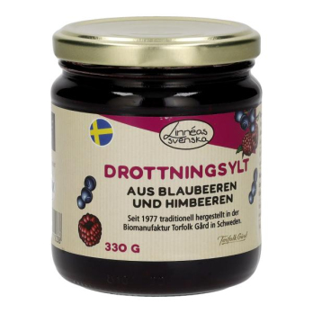 Drottningsylt, Blaubeer-Himbeer-Konfitüre