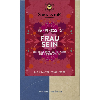 Frau sein Tee Happiness is®