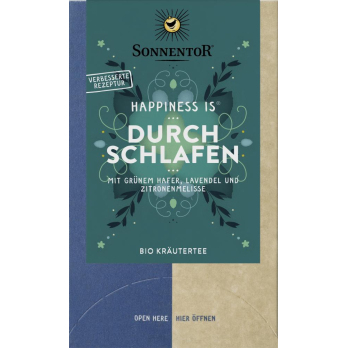 Durchschlafen Tee Happiness is