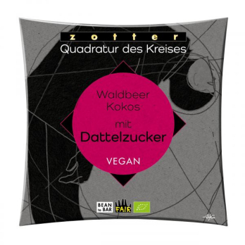 Quadratur des Kreises - Waldbeer Kokos mit Dattelzucker VEGAN